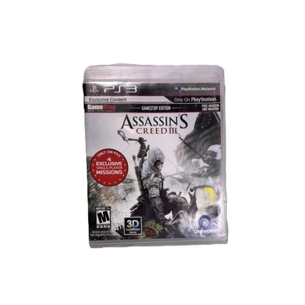 Assassin's Creed III (Sony PS3, PlayStation 3) Game Exclusive Ed Manual + Case